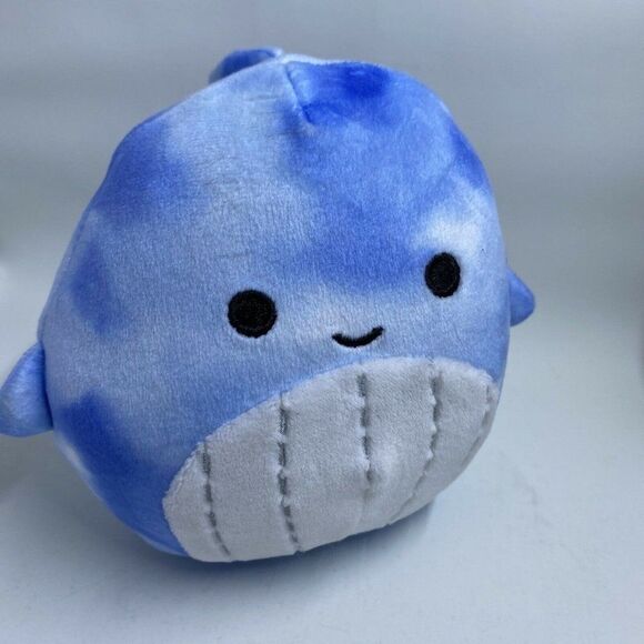 Squishmallows 5" SAMIR whale Sea life NWT Easter Basket Blue Tye Dye Plush - Picture 1 of 6